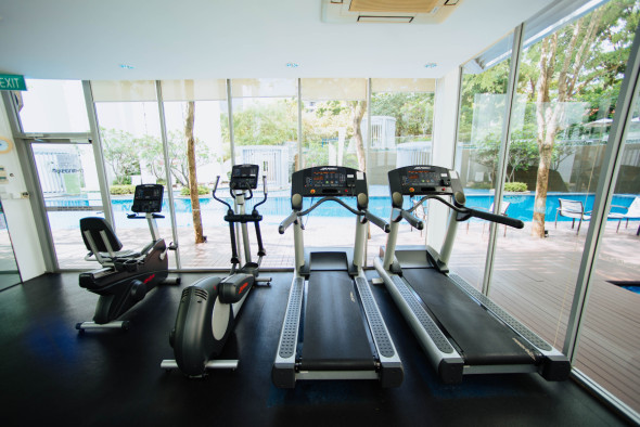 Treadmills usually have a lock mechanism